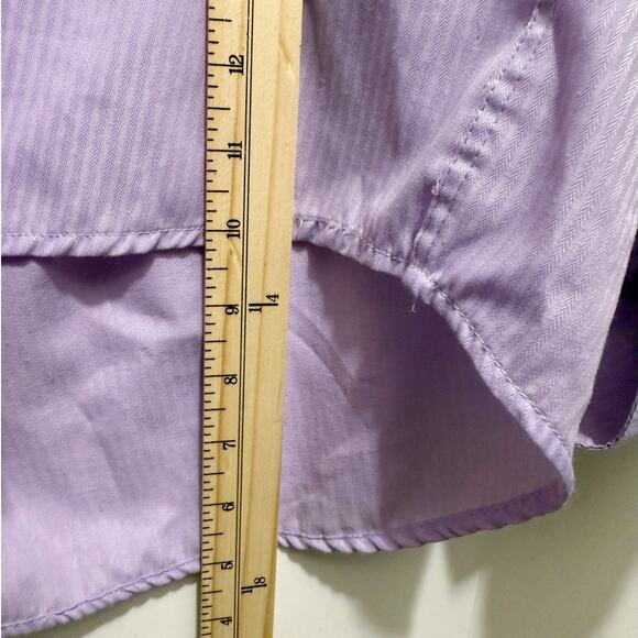 Karl Knox Lavender Long Sleeve Button-Up Dress Shirt Men’s 15.5 34/35 - Picture 6 of 6